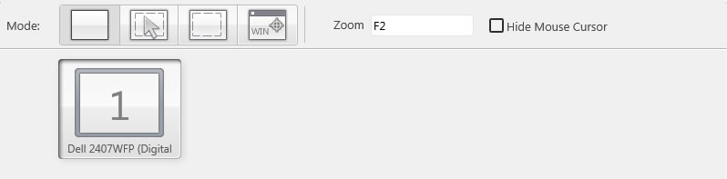 Video Source Panel(Desktop Screencast)